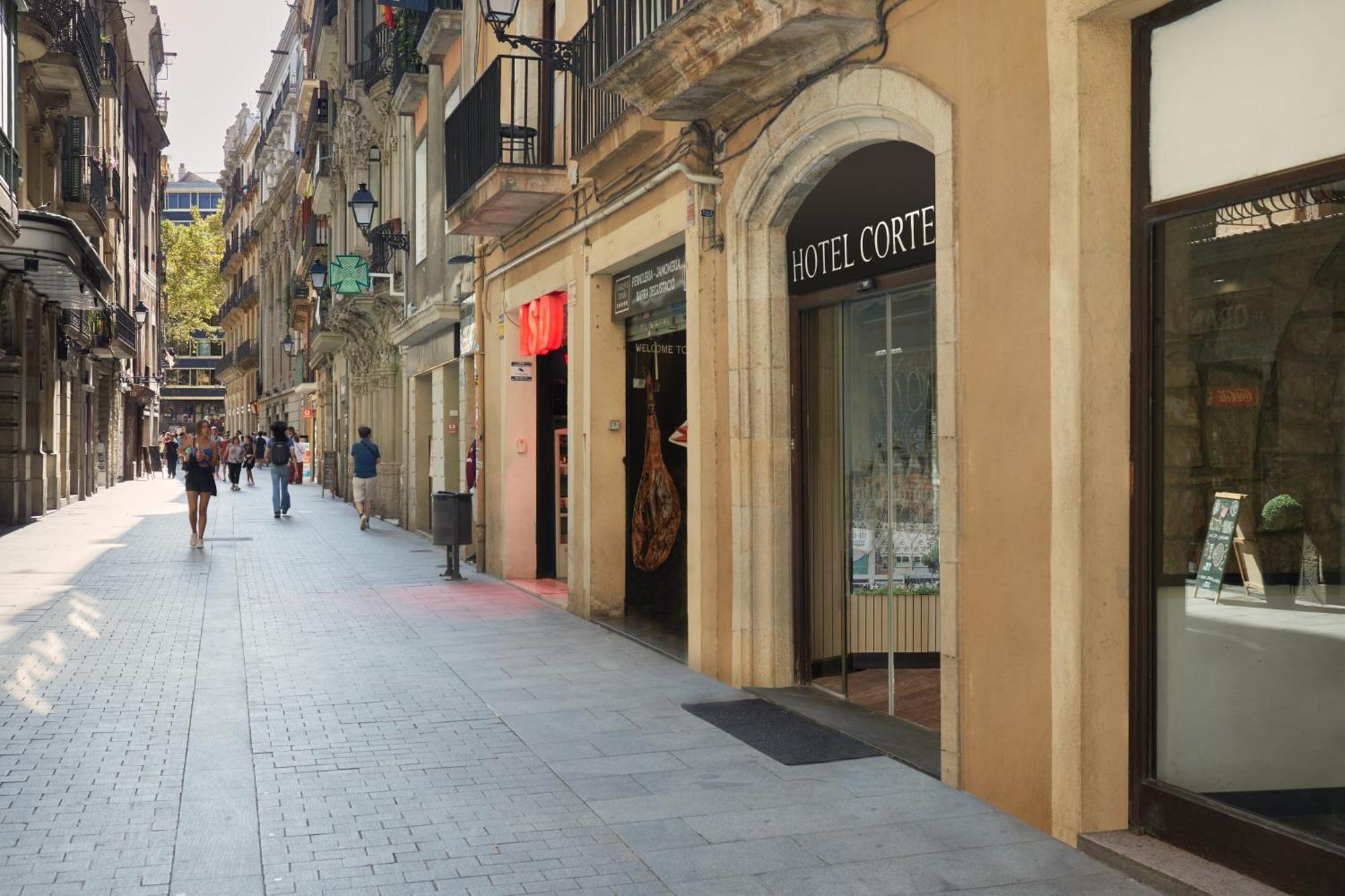 Hotel Cortes Rambla Barcelona Exteriör bild